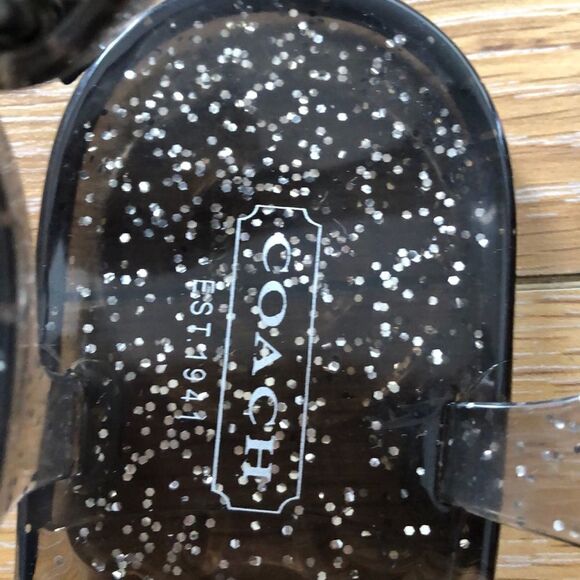 COACH Women's Hilda Glitter Jelly Sandal - Picture 3 of 6